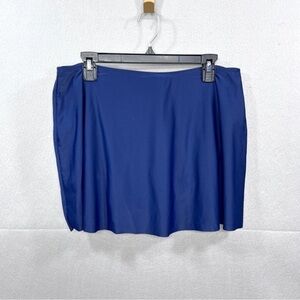 Del Raya Blue Swim Skirt Brief Bottom Women's Size 16